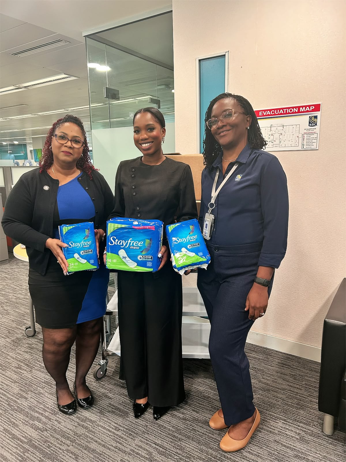 Girls of Impact Receives 100+ Menstrual Products from RBC Caribbean Banking Women’s ERG